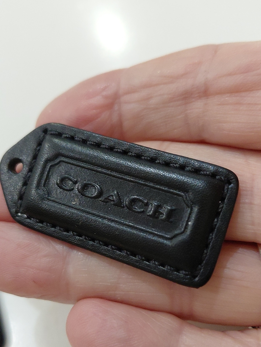 6 Coach Small Hangtags, Browns,blacks,light Silver, Shiny Gray,light Tan - Picture 8 of 15